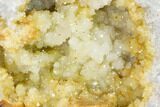 Keokuk Quartz Geode with Filiform Pyrite - Iowa #144722-3